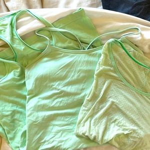 Lulu Lemon Mint Tops - lot of 3!